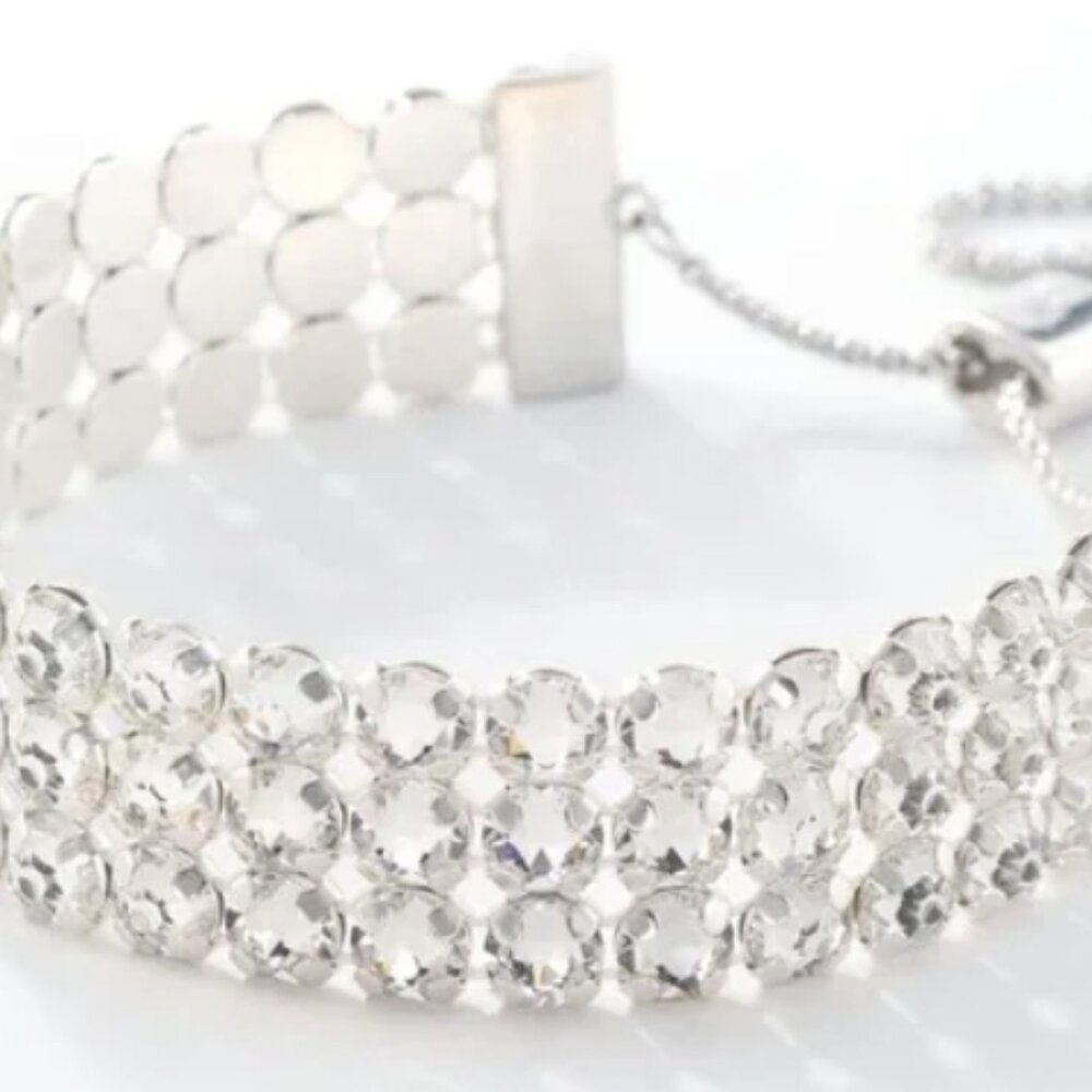 Touchstone Crystal Silver Bracelet